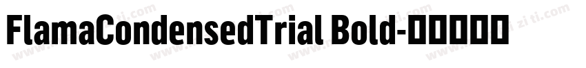 FlamaCondensedTrial Bold字体转换